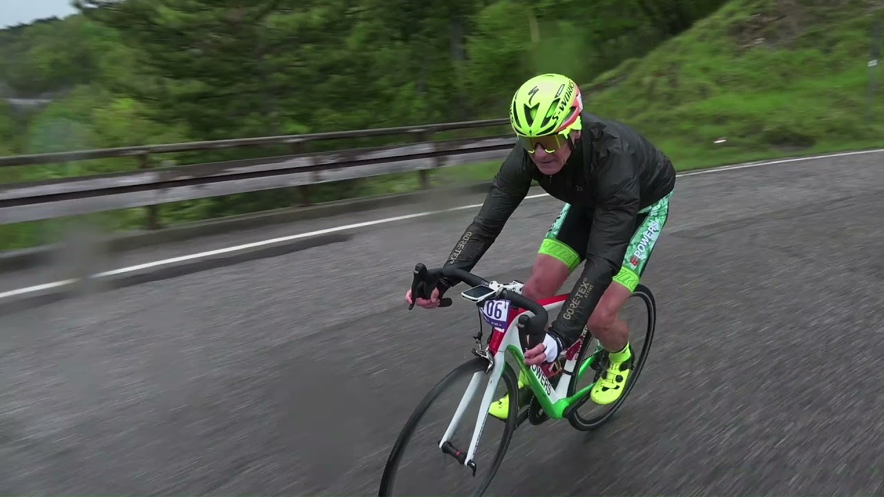 Leonardo Olmi at Giro-E 2021 descending Calla Pass Tuscany.