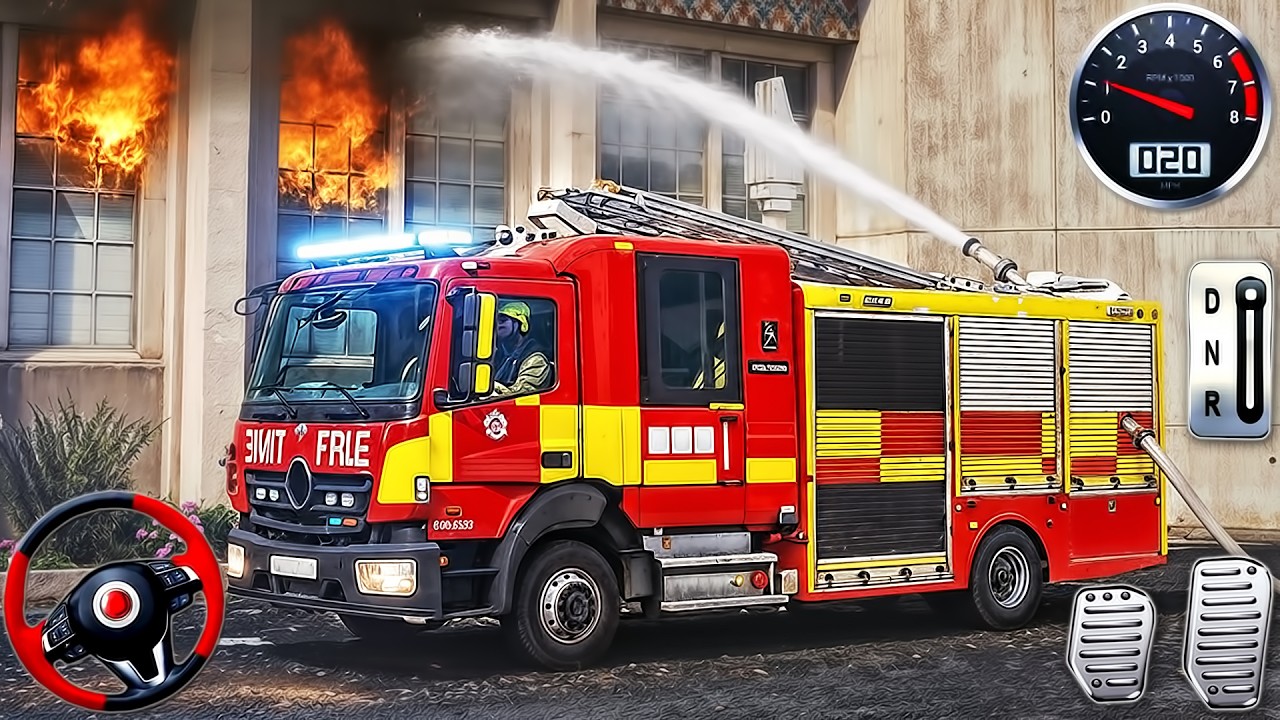 Fire Truck Rescue Simulator 3D - Real Fire Fighting Fireman's Daily Job - Android GamePlay