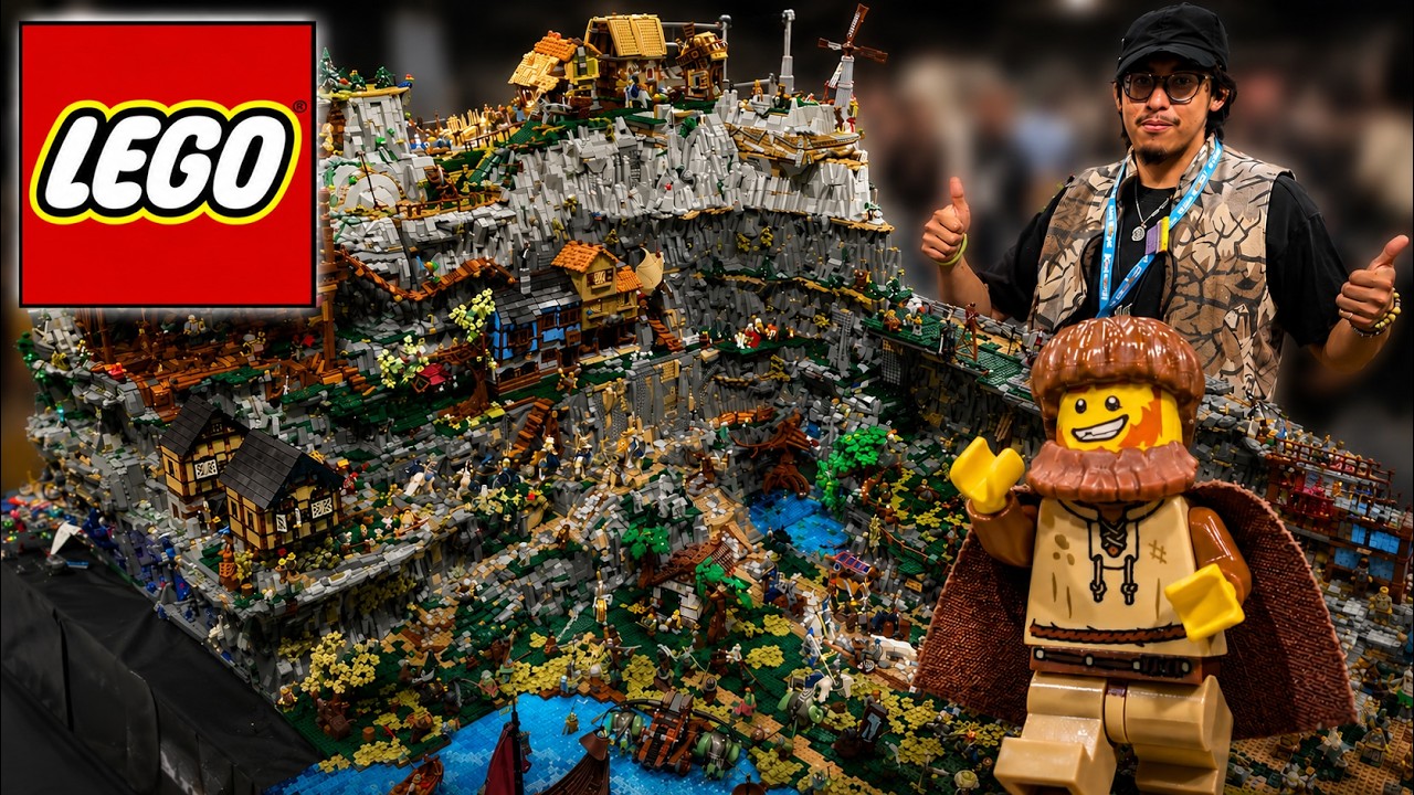 LEGO Orc Castle Caverns Battle with Mountain Interior