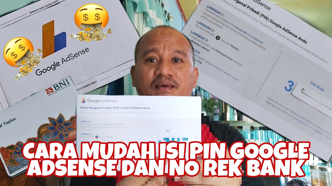 🔴TUTORIAL LENGKAP PENGISIAN PIN GOOGLE ADSENSE DAN NO REKENING BANK PAKAI HP‼️