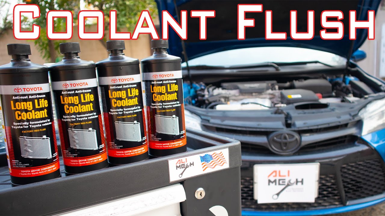 How to do complete coolant flush/Coolant flush TOYOTA Camry 2015-2017/ How to change radiator water