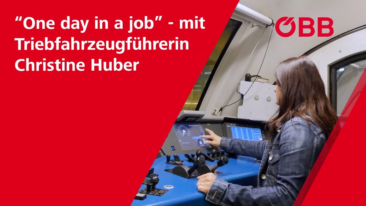 „One day in a job“ mit Triebfahrzeugführerin Christine Huber