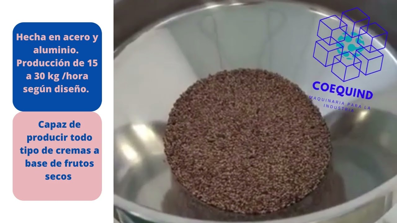 Máquina para hacer mantequilla de maní , almendras y otros frutos secos.