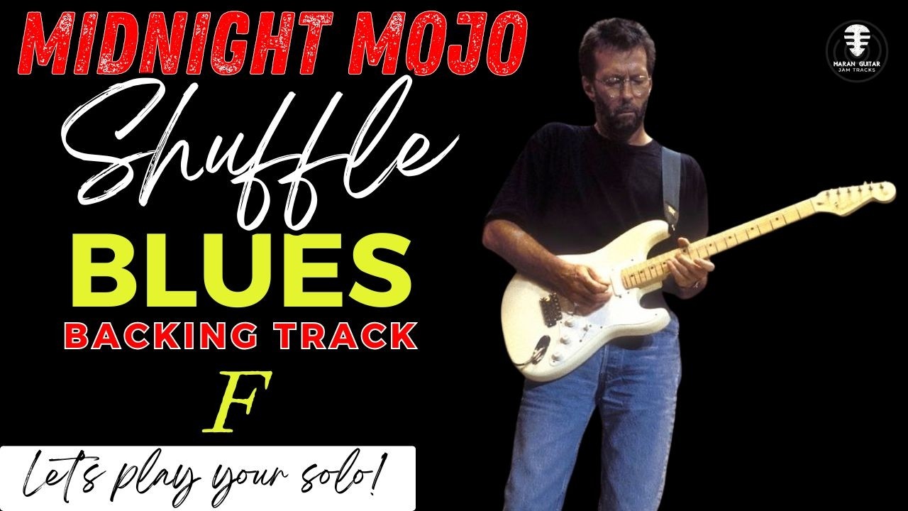 MIDNIGHT MOJO Shuffle Blues backing track - Jam in F