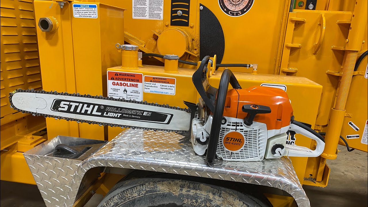 Tearing a brand new chainsaw apart