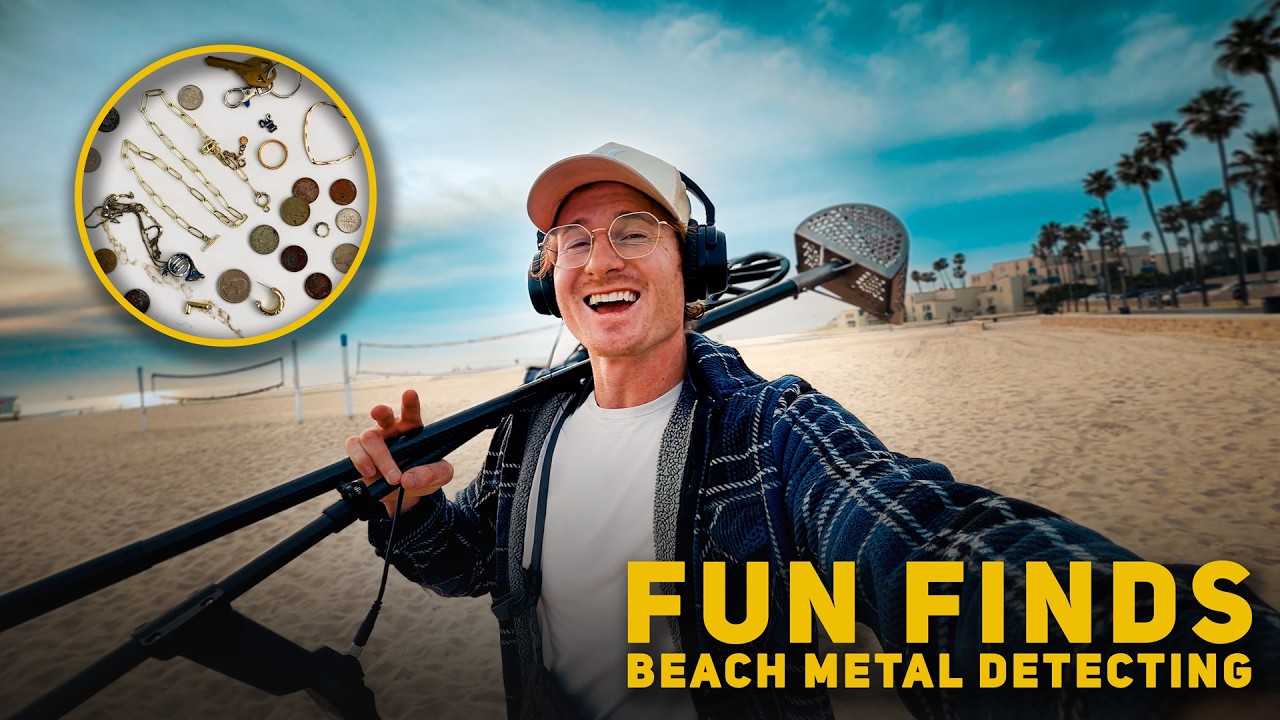 Поиск металла на пляже в городе Серф-Сити | Minelab Equinox 900