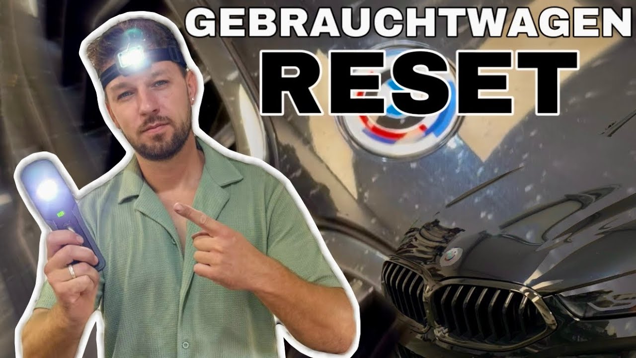 Kunde will Waschanlagen-Fahrzeug BMW 8er wie Neuwagen Aufbereitet haben! Neue Lampen Chemicalworkz