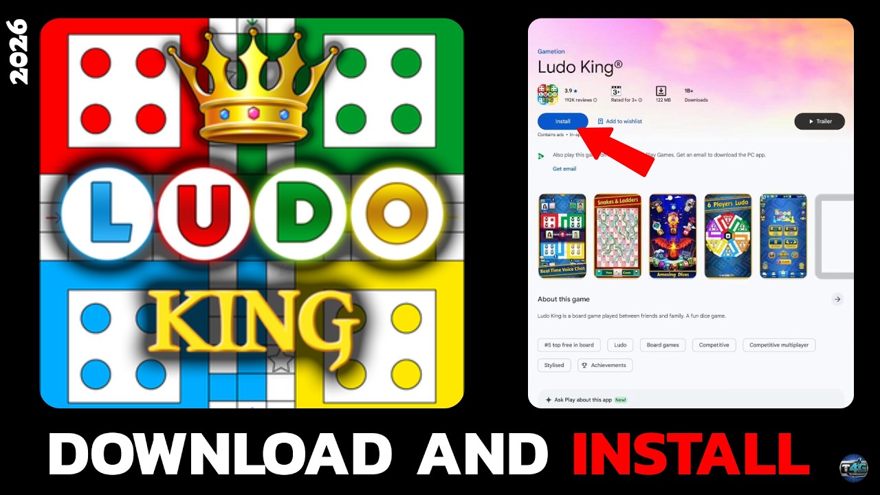 Как установить Ludo King на Android (мобильные телефоны и планшеты) в 2026 году