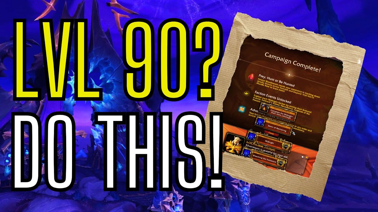 РУКОВОДСТВО ПО ПРОКАТУ ДО 90-ГО УРОВНЯ: Сделайте это в первую очередь! (World of Warcraft: Midnight)