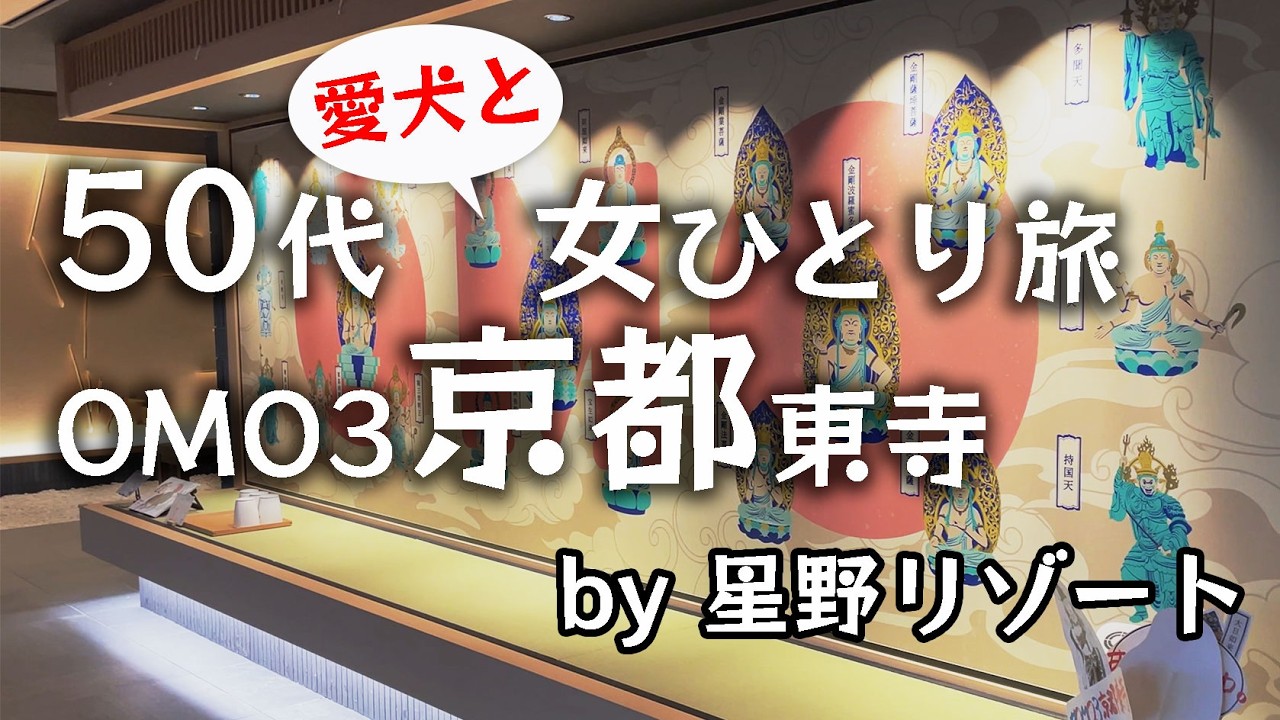 50代女ひとり旅×愛犬｜星野リゾート OMO3京都東寺でゆるり京都時間