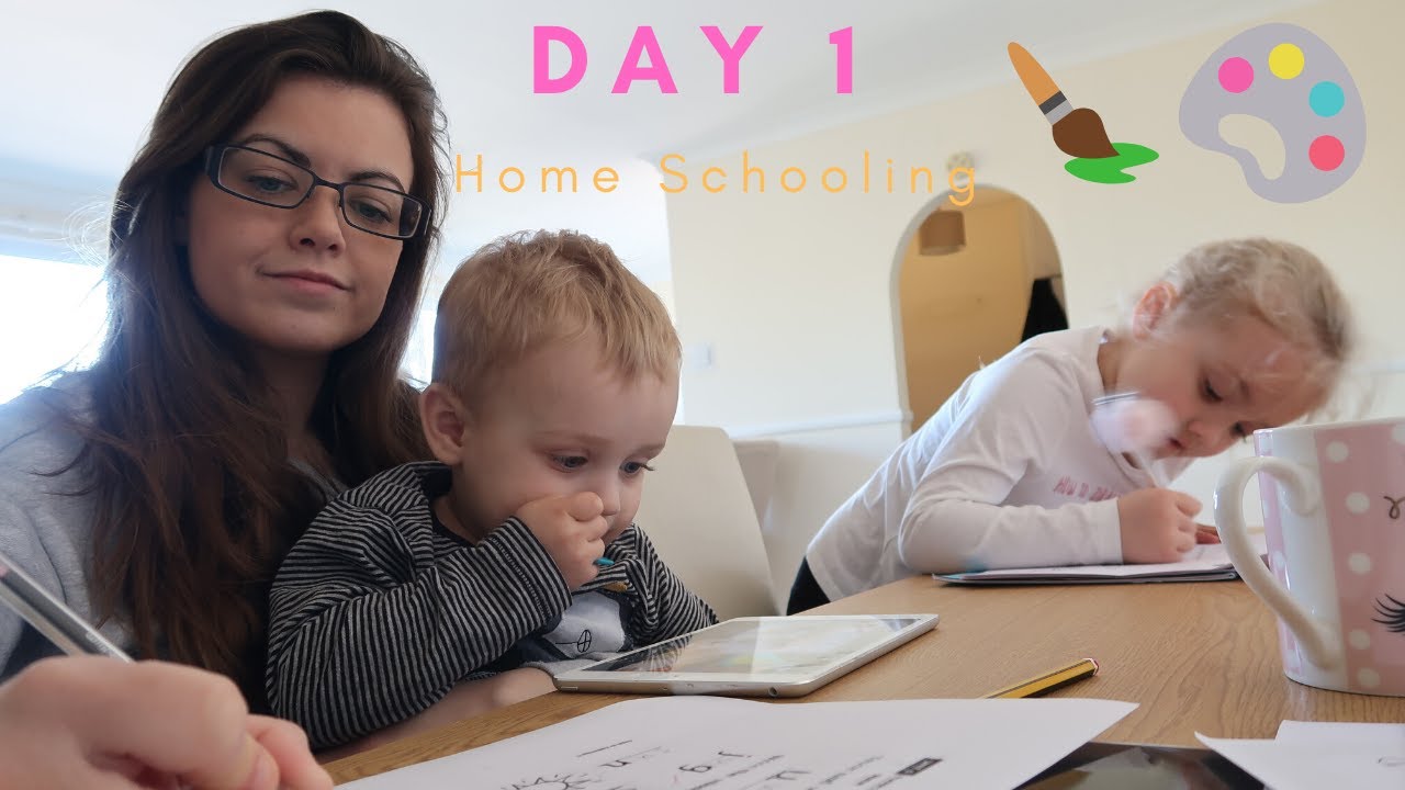 HOMESCHOOL DAY 1 WITH TODDLER! - HOMESCHOOLING IN QUARANTINE! 📚✏️🎨