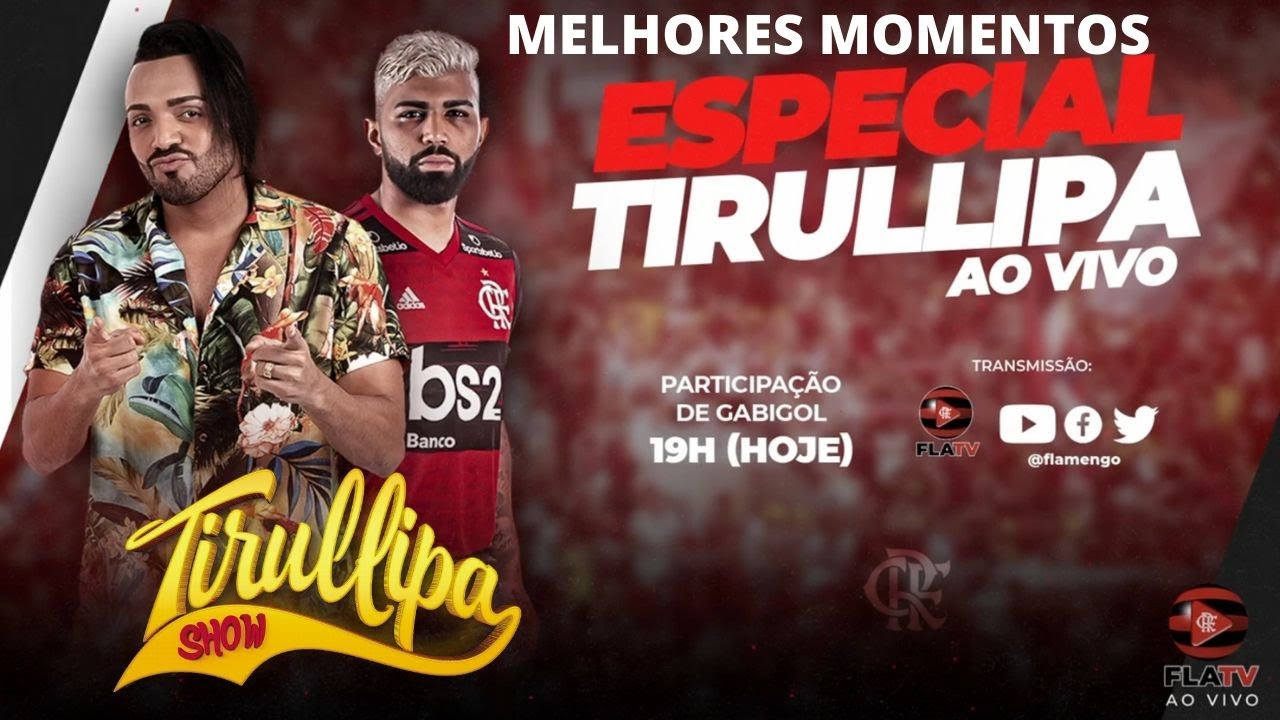 Melhores Momentos da live do Flamengo com TIRULLIPA E GABIGOL