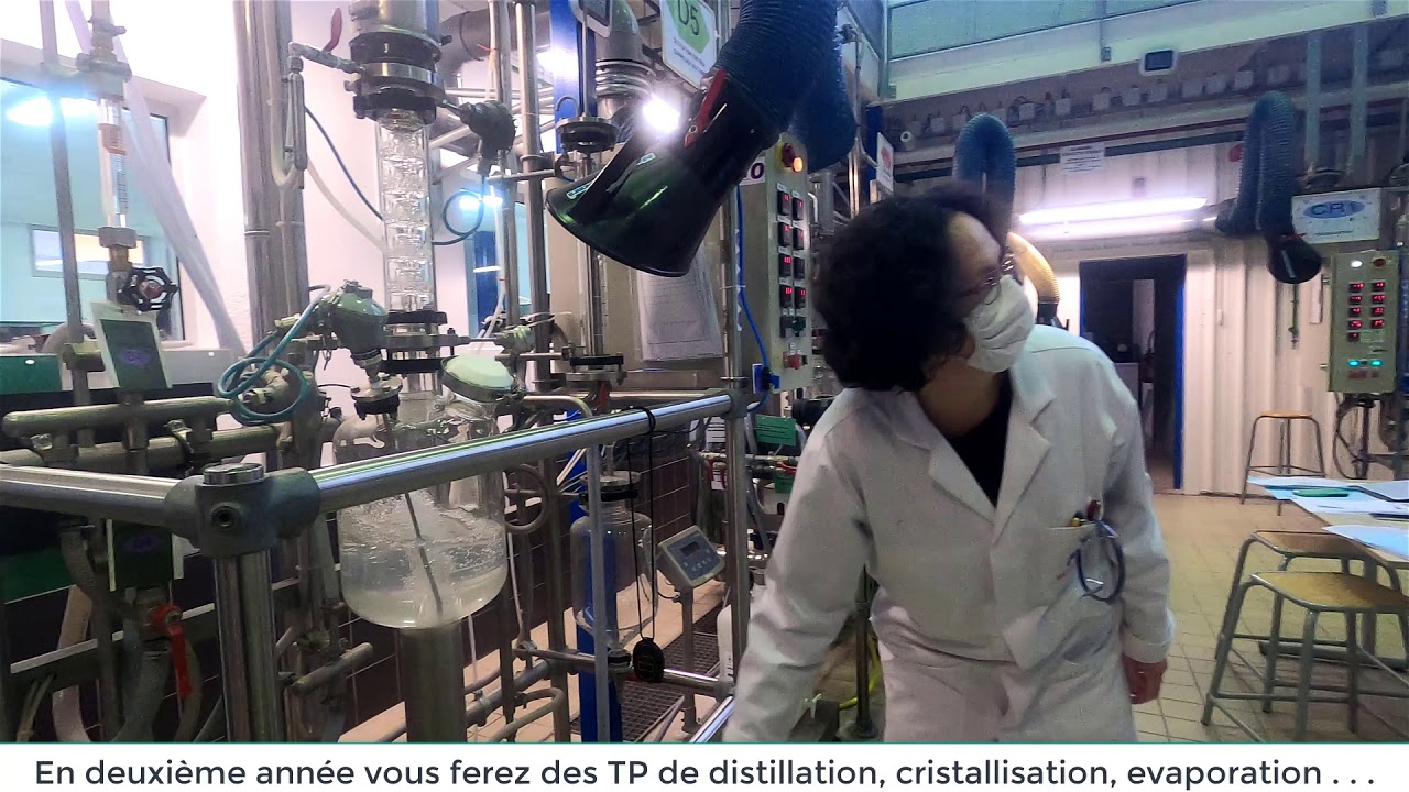 Visite du Hall de chimie industrielle, IUT d'Orléans