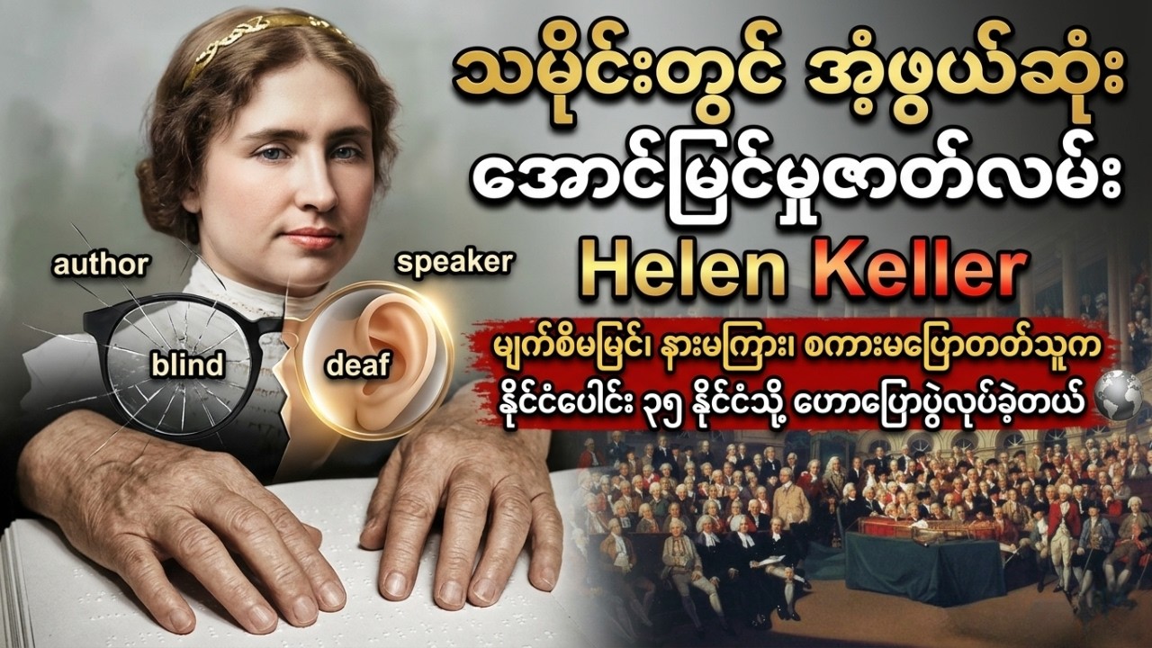 {ENG}  Helen Keller ရဲ့ ဖြစ်ရပ်မှန်ဘဝဇာတ်ကြောင်း