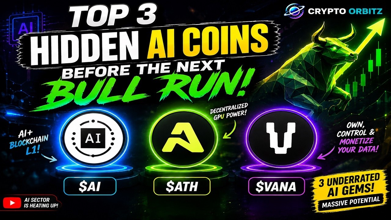 Top 3 Hidden AI Coins to Buy Before the Next Bull Run (2026)