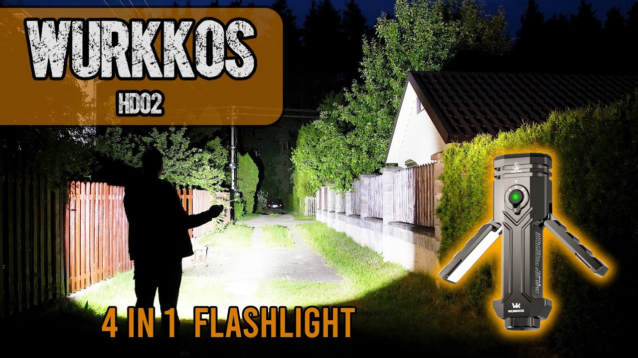 🔦 Wurkkos HD02 Review – Powerful 4 in 1 EDC Flashlight with Magnetic Tail!