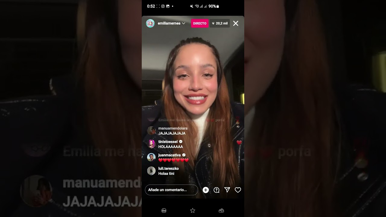 Emilia live de Instagram hablando del álbum y con Tini (2/11/2023)