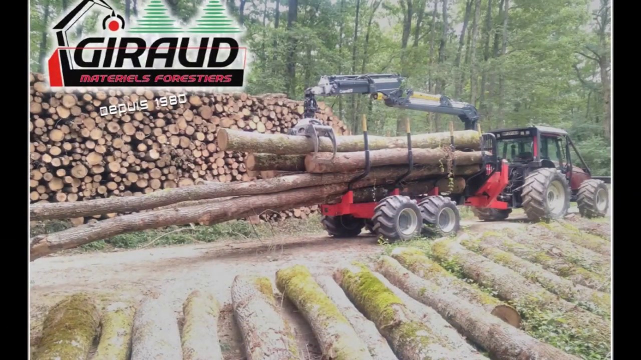 Remorque Farmi PROFDRIVE 12-4WD et Valtra T121
