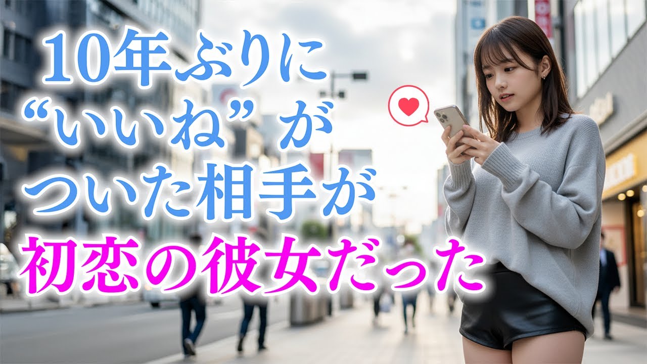 【感動する話】10年ぶりにSNSで“初恋の彼女”と再会｡通知音ひとつで､ 止まっていた時間が動き出した⸺｡