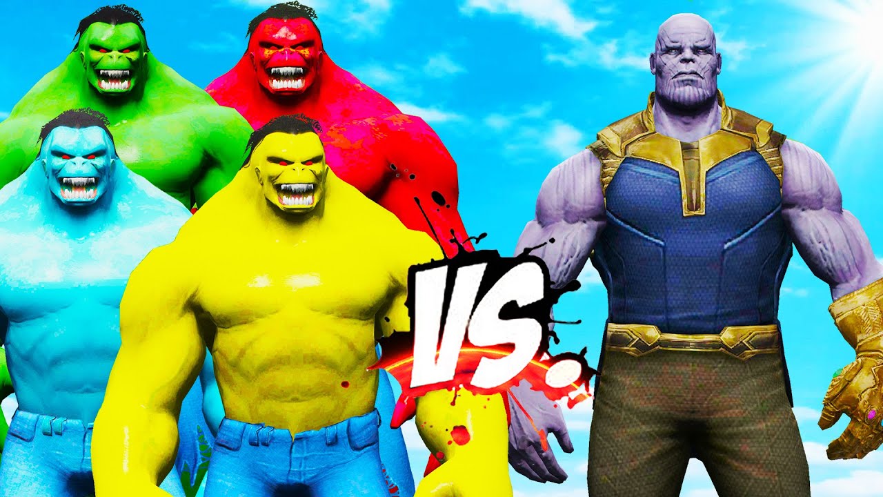 THANOS VS TEAM HULK 2099 COLOR - EPIC SUPERHEROES WAR