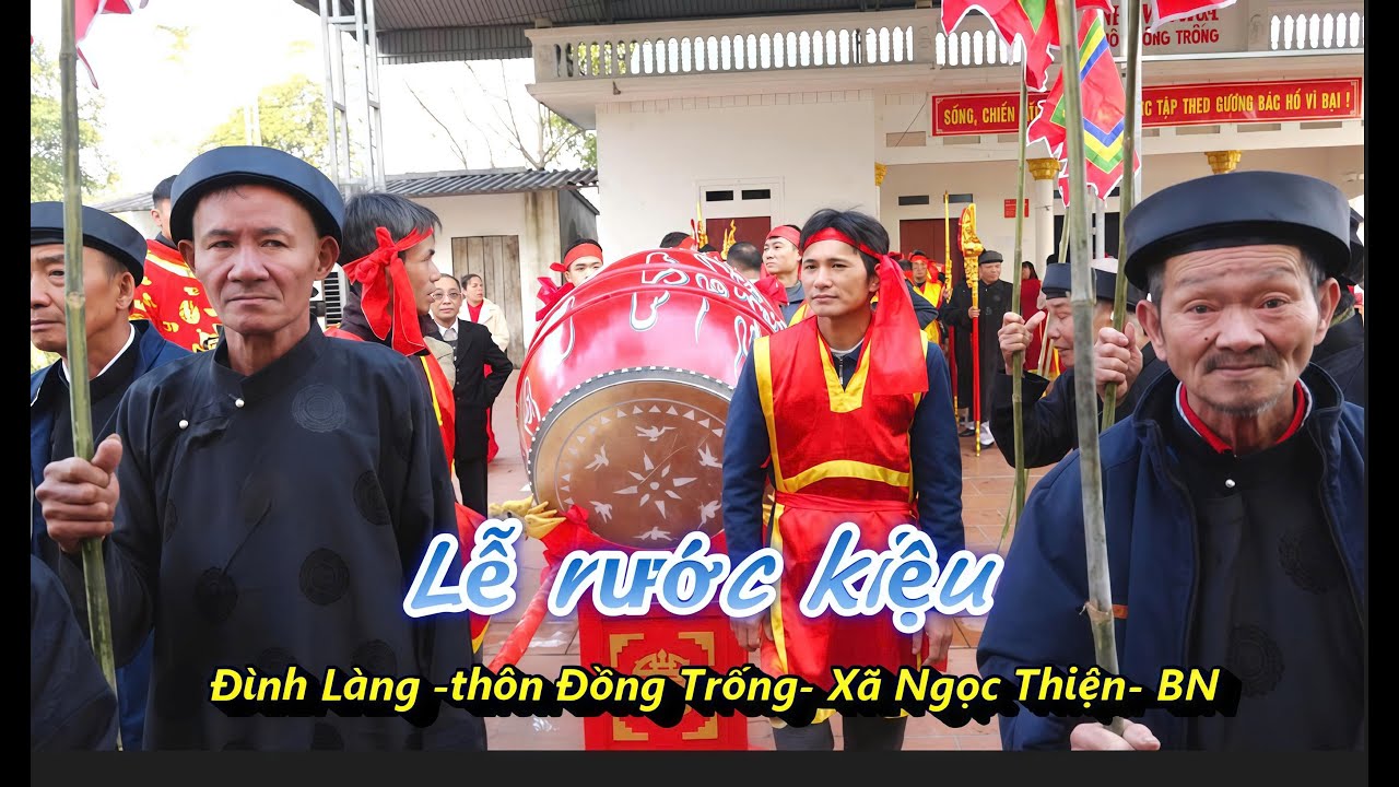 Lễ rước kiệu,múa lân đình làng Đồng Trống  xã Ngọc Thiện Bắc Ninh 2025