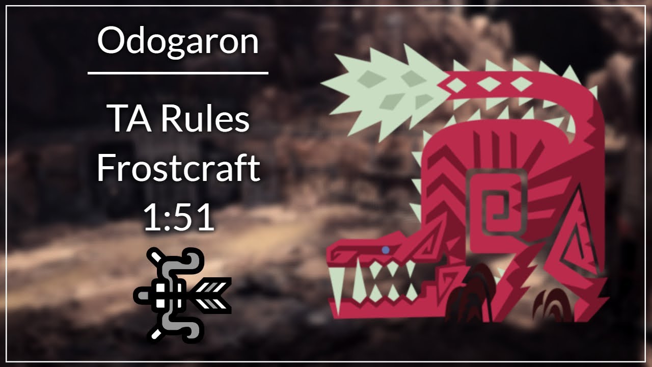 [MHWI PC] Odogaron - Frostcraft Bow 1:51 (TA rules)