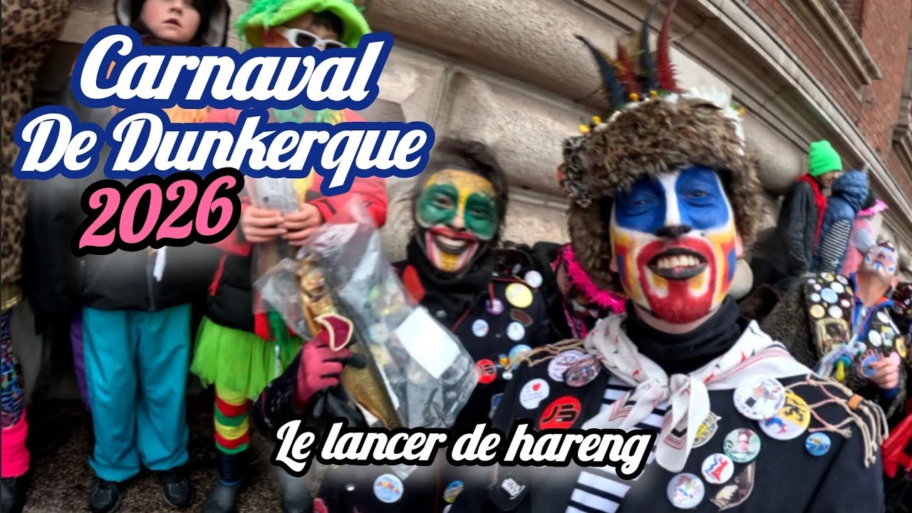 Carnaval de Dunkerque 2026 le lancer de harengs 