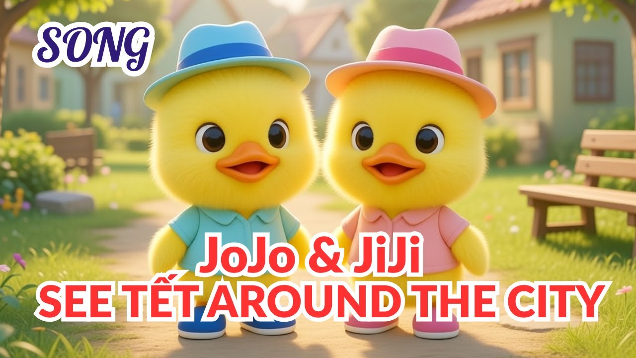 Duck & Chick See Tết Around the City Song 🦆🐥 | Juli A Julie A Kids Channel