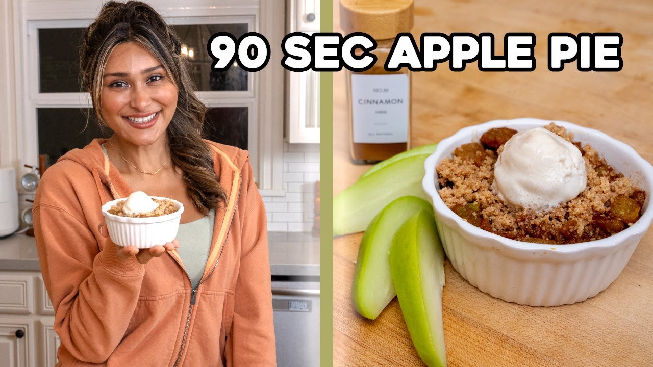 90 Second Low Carb Apple Pie! Sugar Free & You Won't Even Miss the Apples!