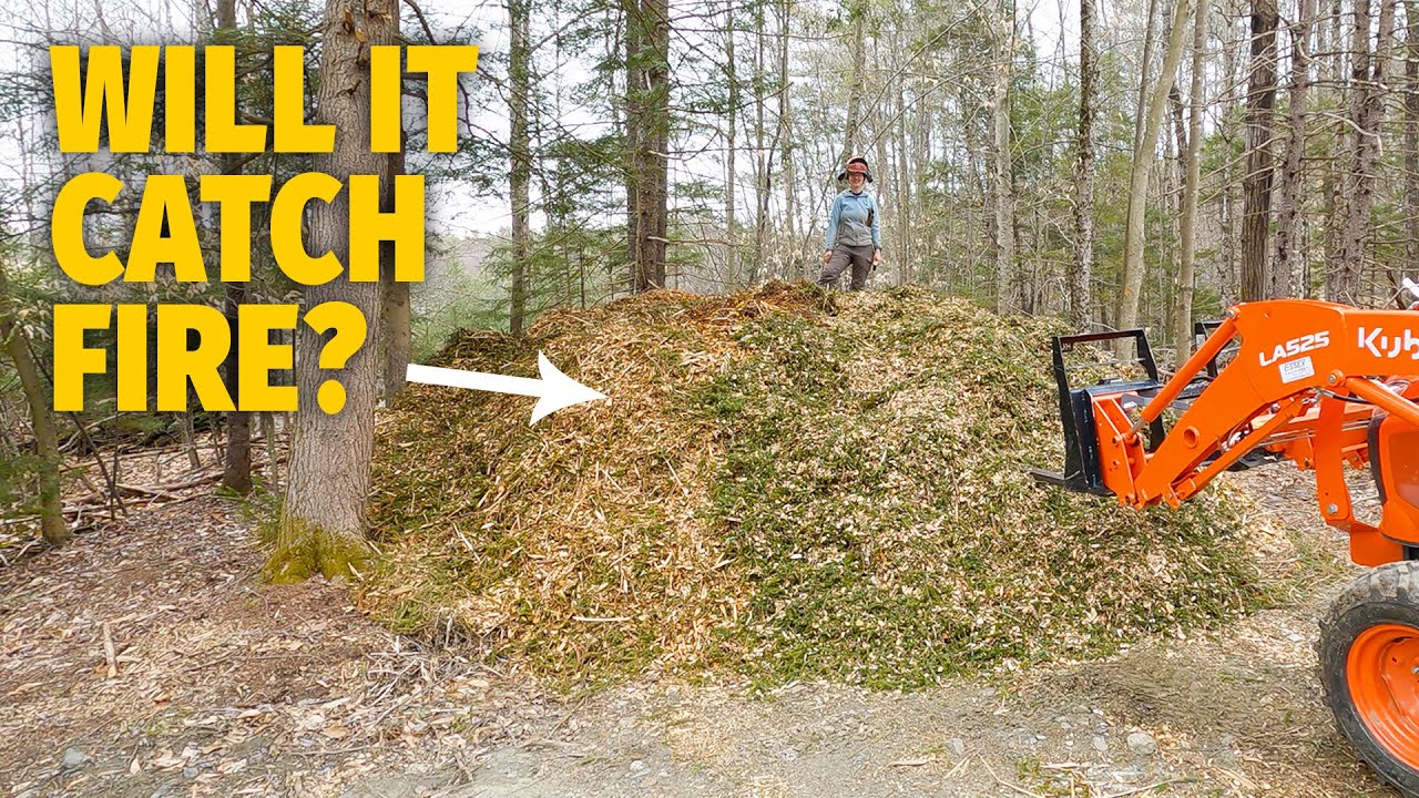 Do wood chip piles self combust?