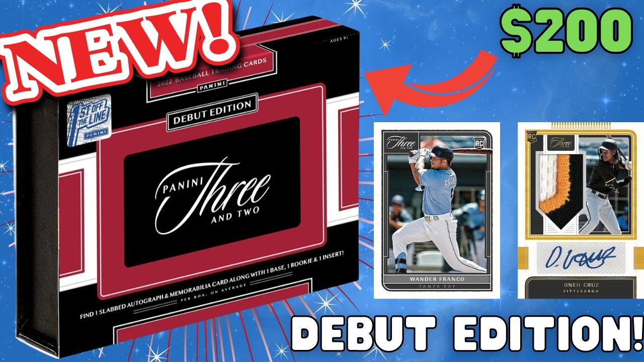 BRAND NEW PRODUCT! 2022 PANINI THREE AND TWO BASEBALL FOTL!