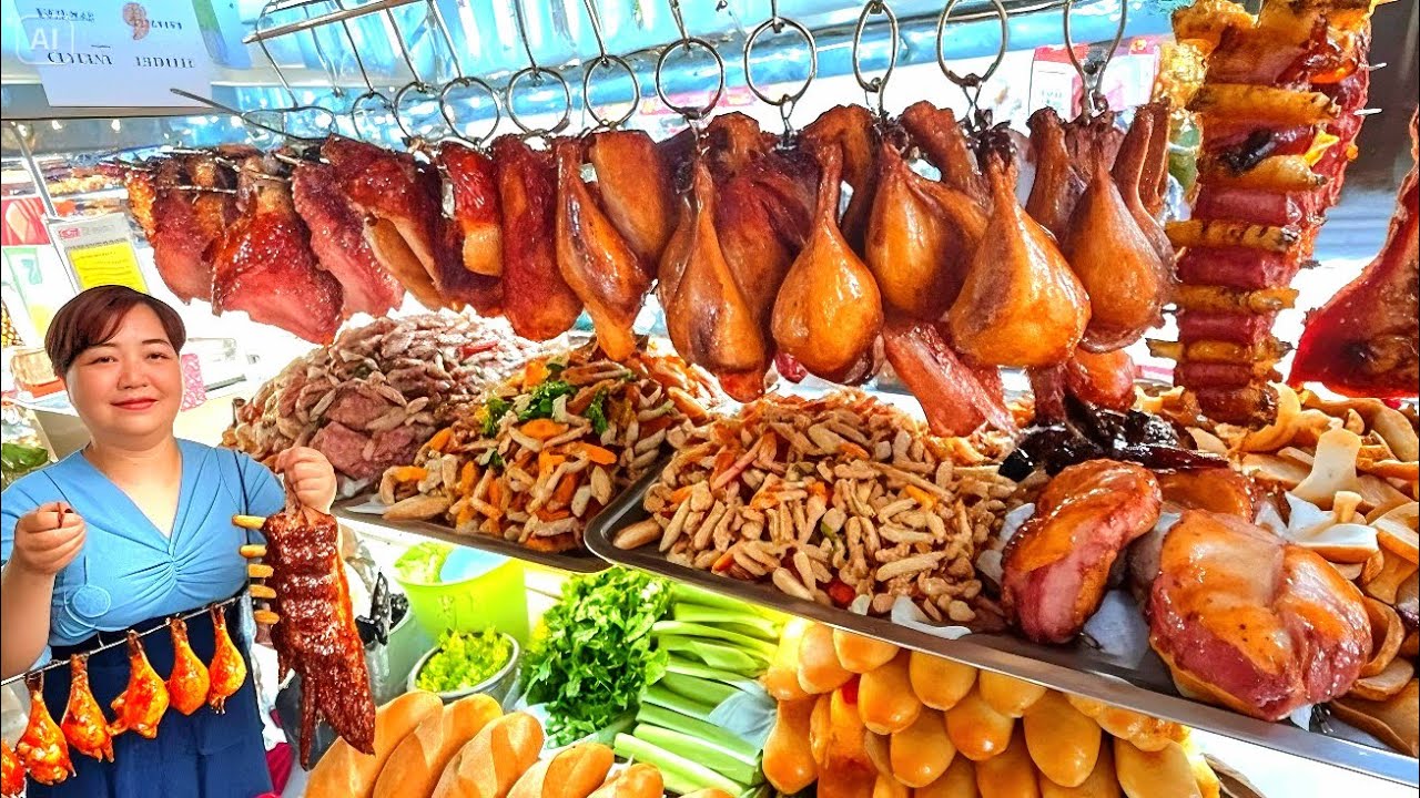 Amazing Vietnamese Street Food with Roast Pork & Roast Chicken Bread Tour in Saigon !