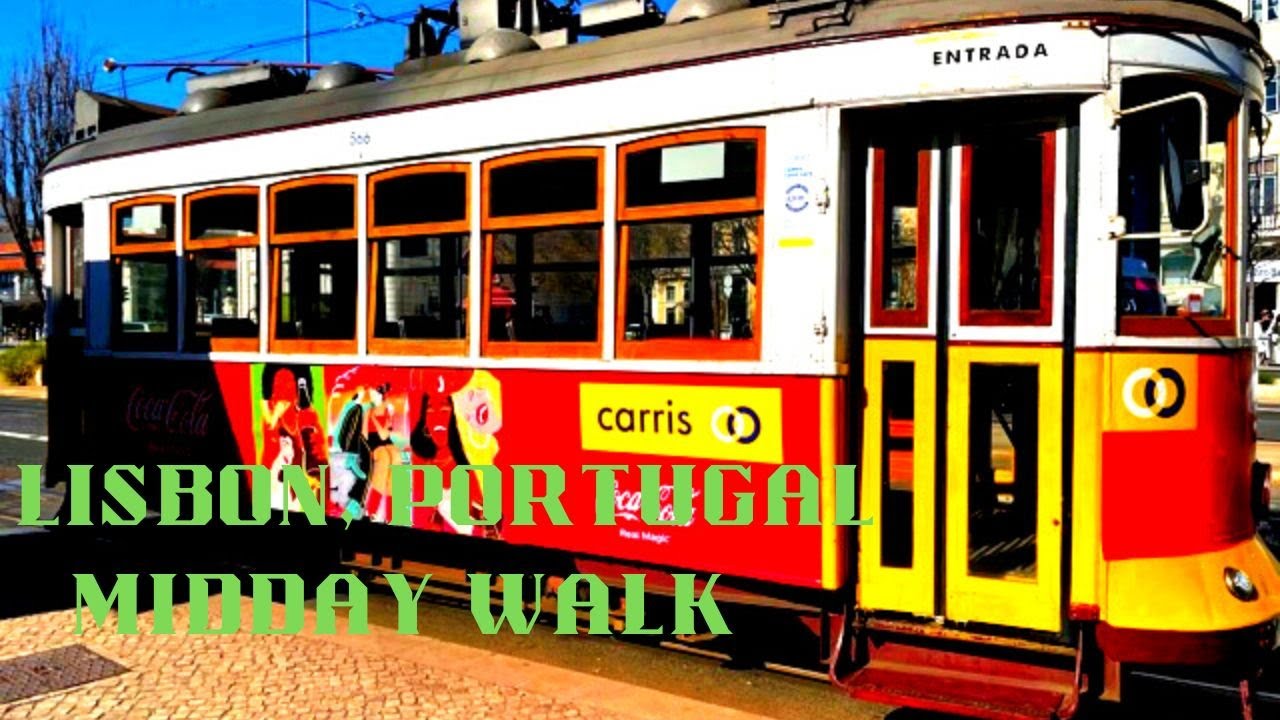 Lisbon, Portugal midday walk