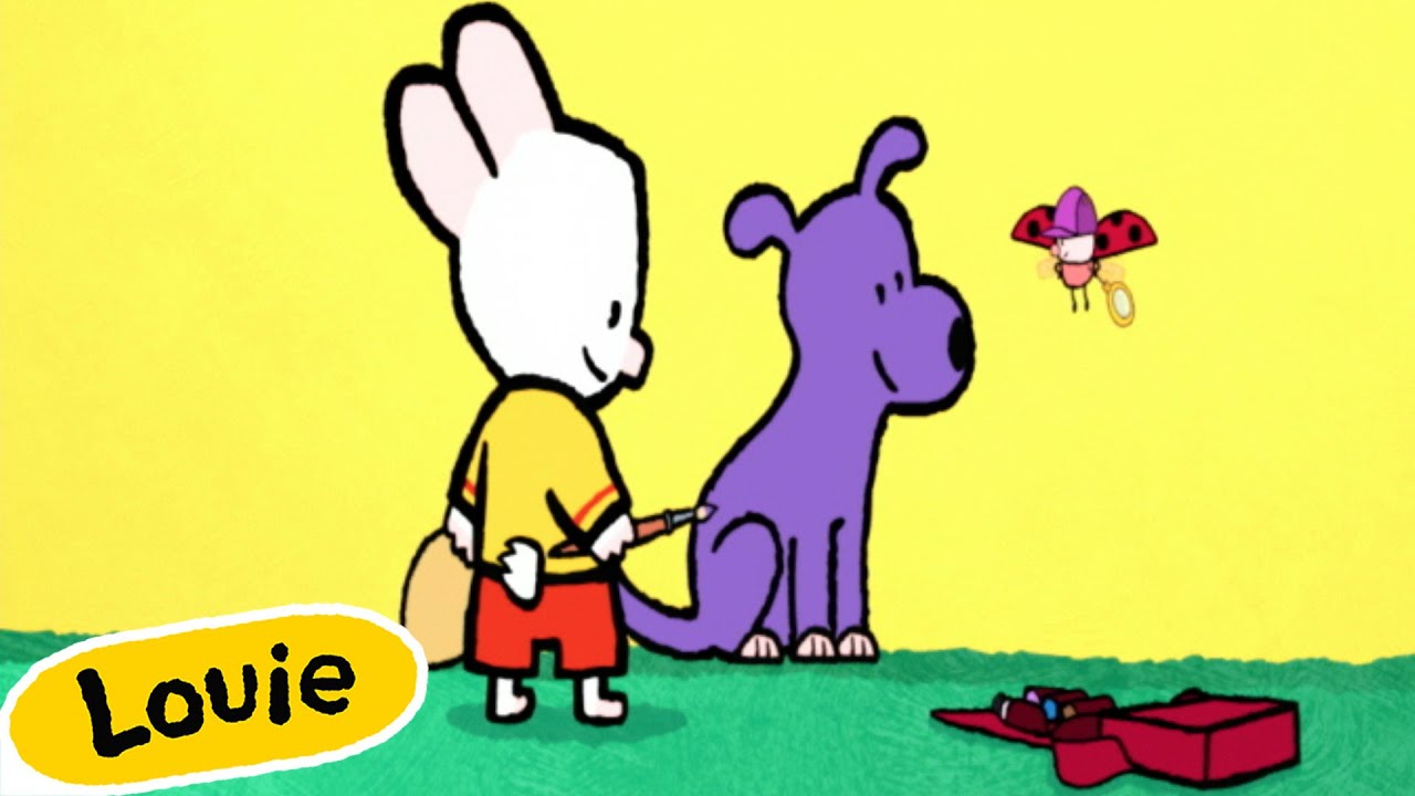 Luluś, narysuj mi 🎨 Louie, narysuj mi psa | Filmy edukacyjne dla dzieci | louie cartoon