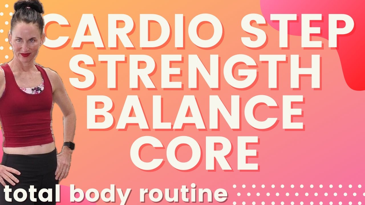 LIVE # 1 | LOW IMPACT CARDIO STEP - STRENGTH - BALANCE - CORE | WORKOUTS FOR WOMEN OVER 40