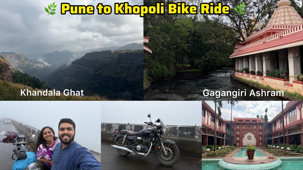 Pune to Khopoli Gagangiri Ashram |One day trip near pune and Mumbai | Lonavala Khandala ghat#pune