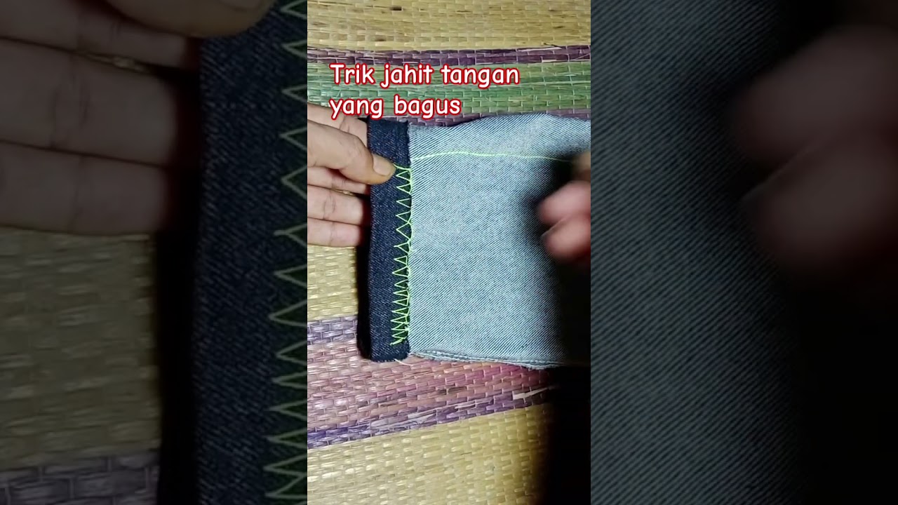 Tutorial jahit obras manual #shorts