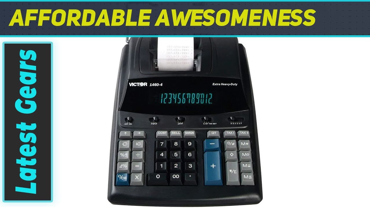 Victor 1460-4: The Ultimate Extra Heavy Duty Printing Calculator!