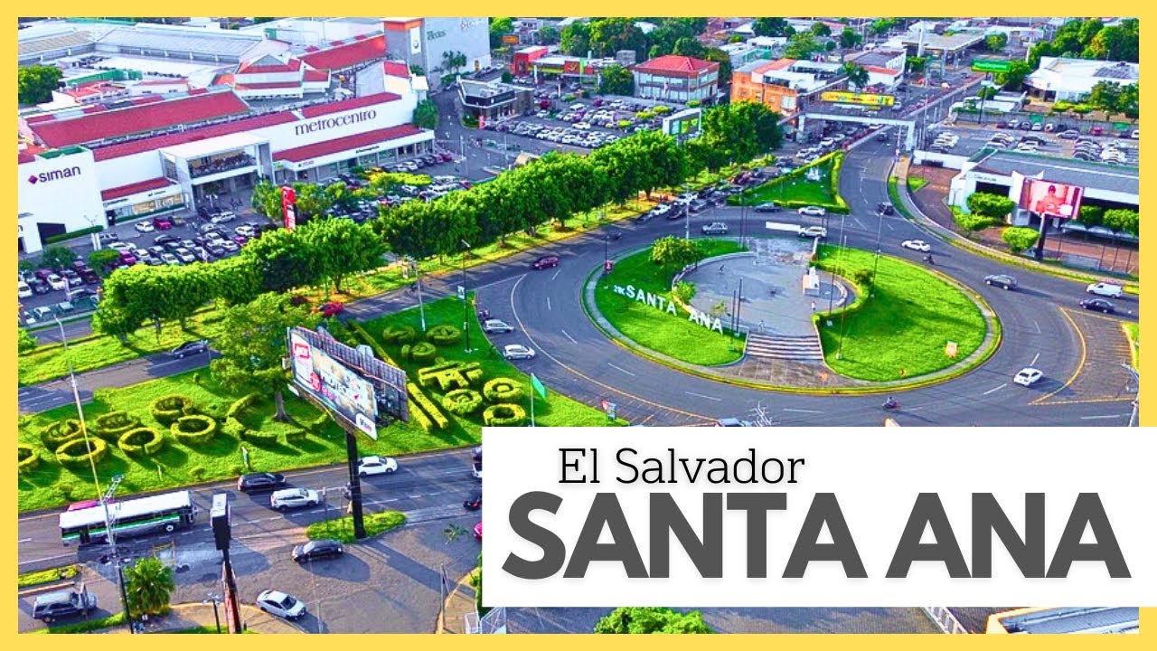 Redondel Monse&ntilde;or Romero en SANTA ANA desde el aire 🇸🇻 | EL SALVADOR 4K