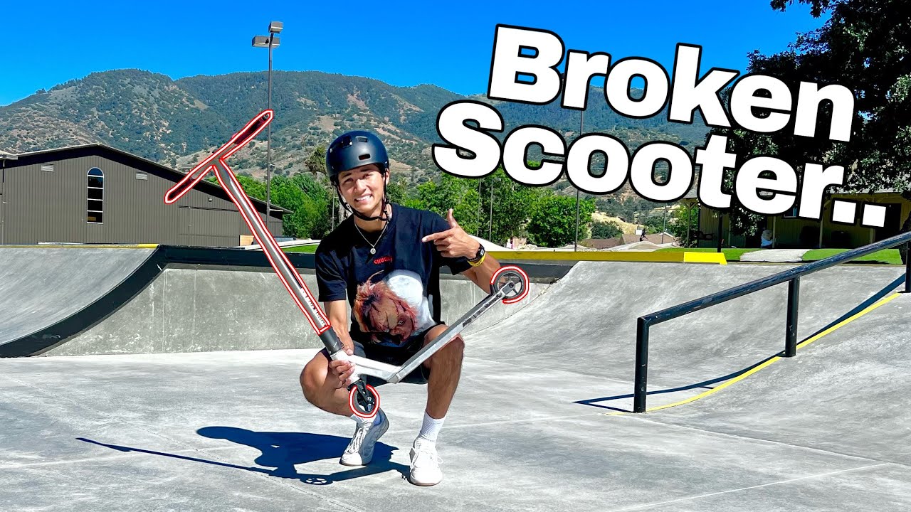 I broke my scooter..