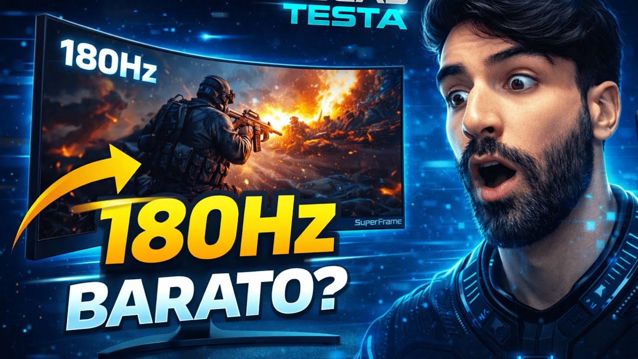 Monitor Curvo SuperFrame Ultra V3 180Hz