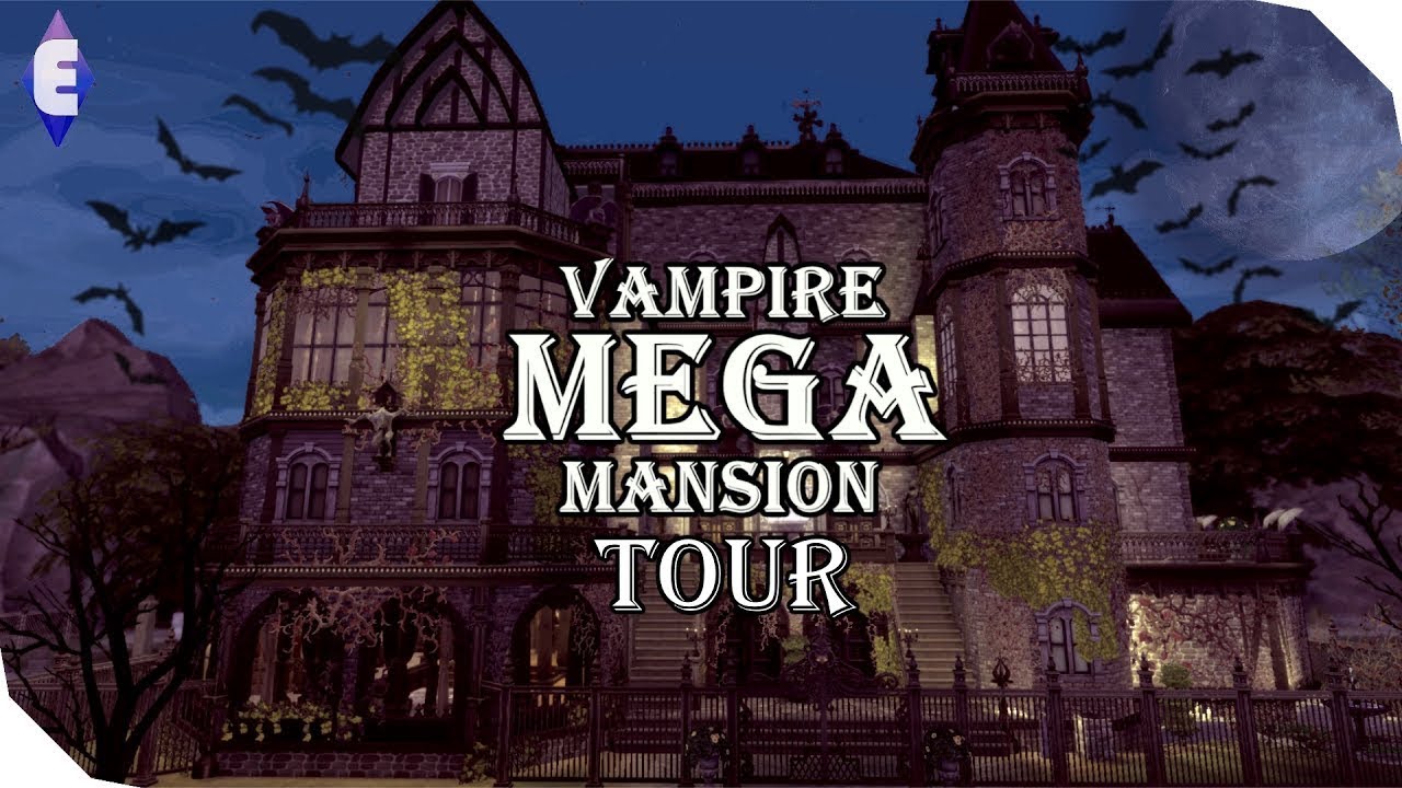 The Sims 4 House Tour | Vampire Mega Mansion