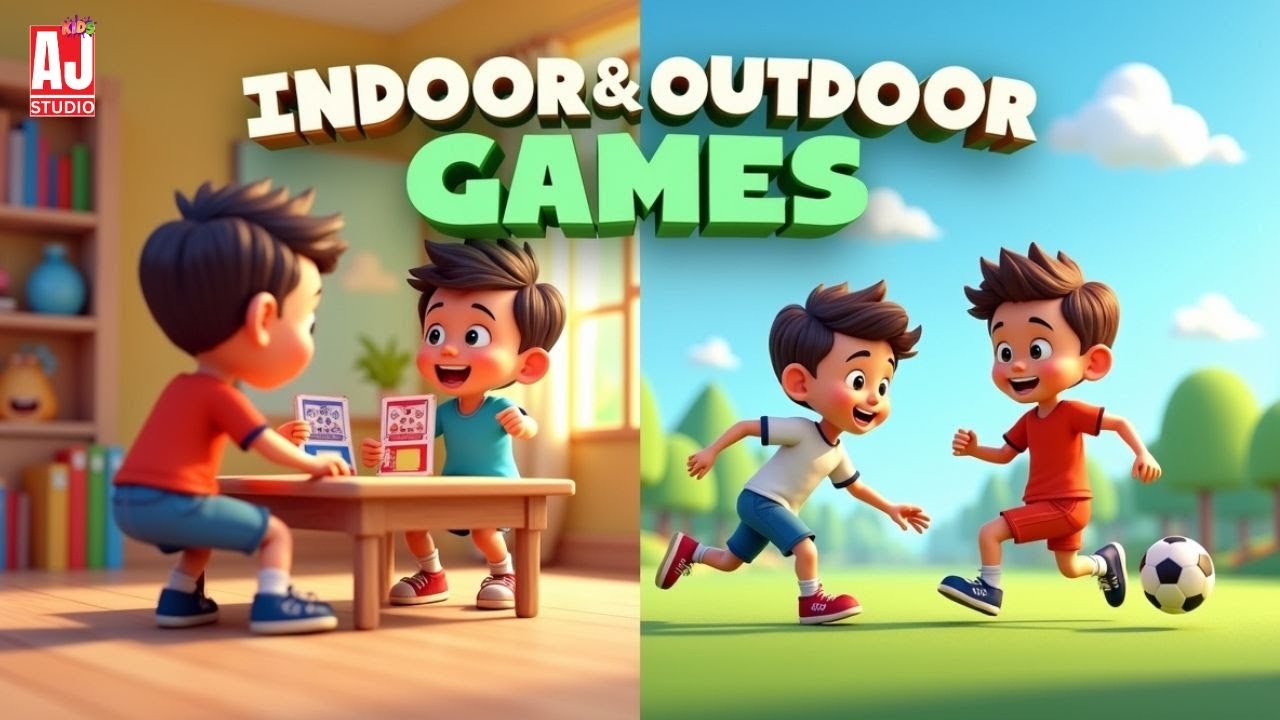 Fun Indoor & Outdoor Games for Kids | Active Play & Learning #babysongs #cartoon #kidseducatio #kids