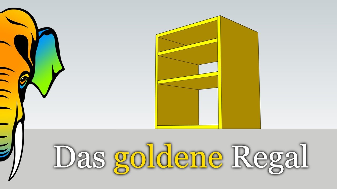 Das goldene Regal |&nbsp;Proportionen zum M&ouml;beldesign am Beispiel eines Regals |&nbsp;goldener Schnitt