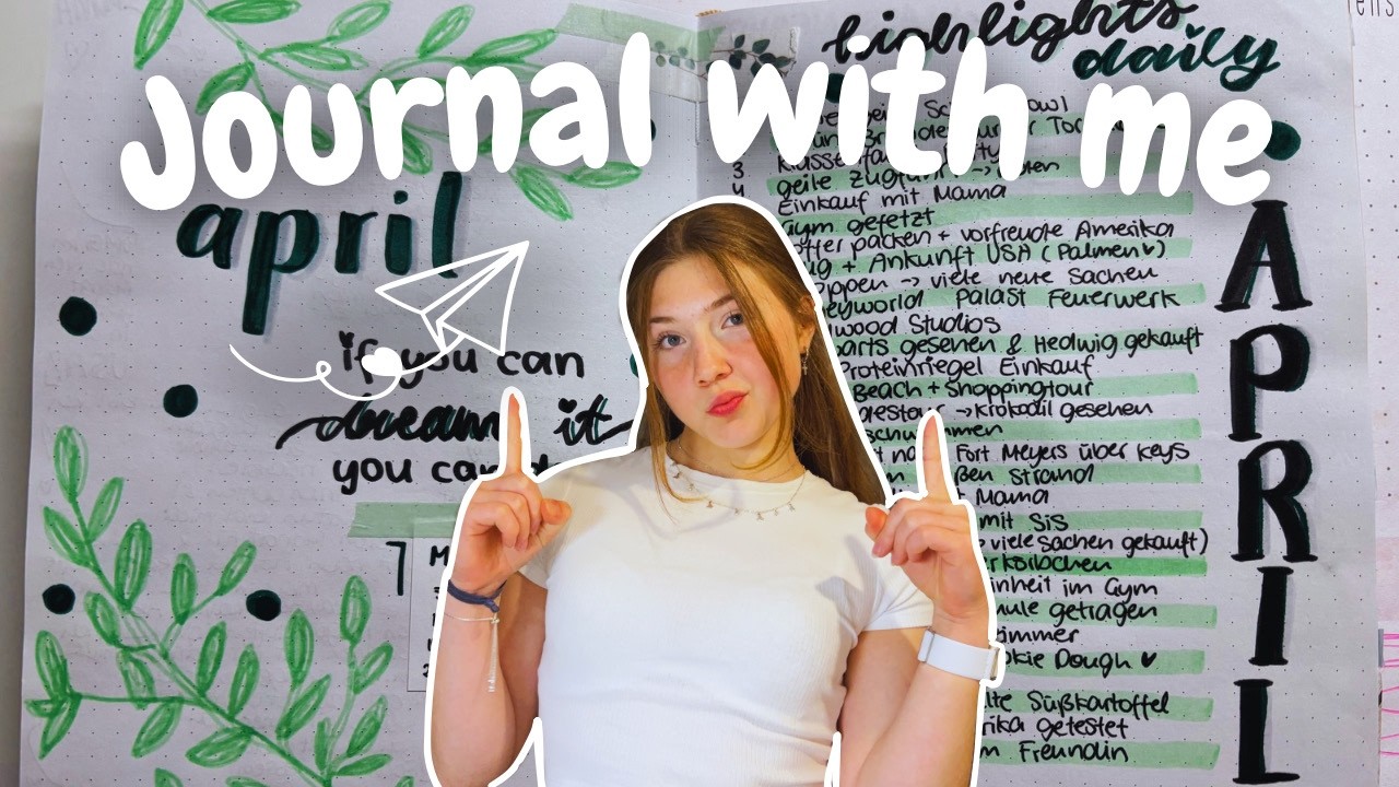 April Bullet Journal ✨green aesthetic & some inspiration✨📗