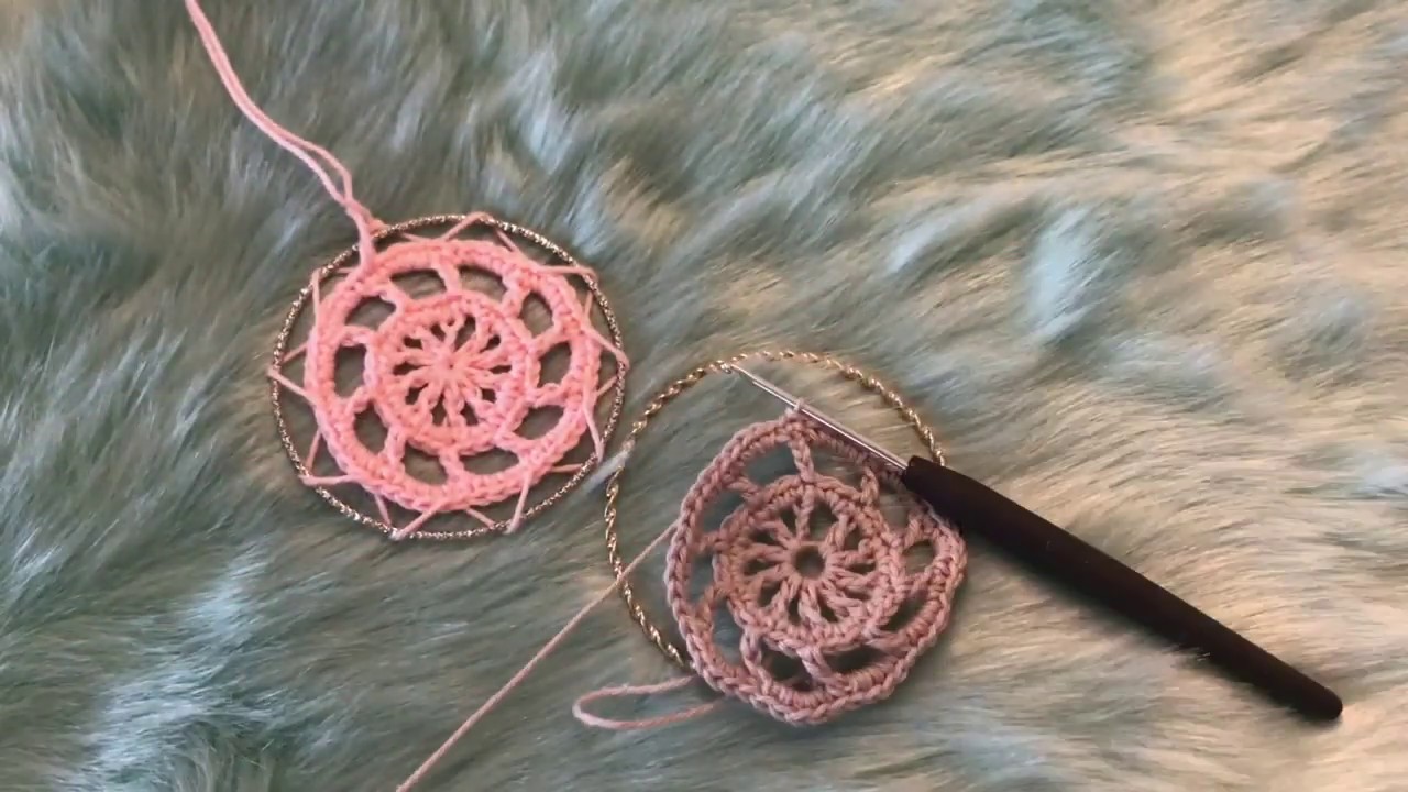 Traumfänger häkeln 2 Mini