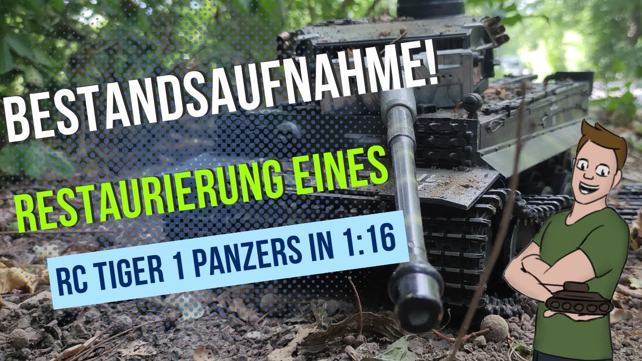 Bestandsaufnahme! Da ist einiges zu tun. Heng Long RC Tiger 1 Restaurierung und Umbau in Tiger 131