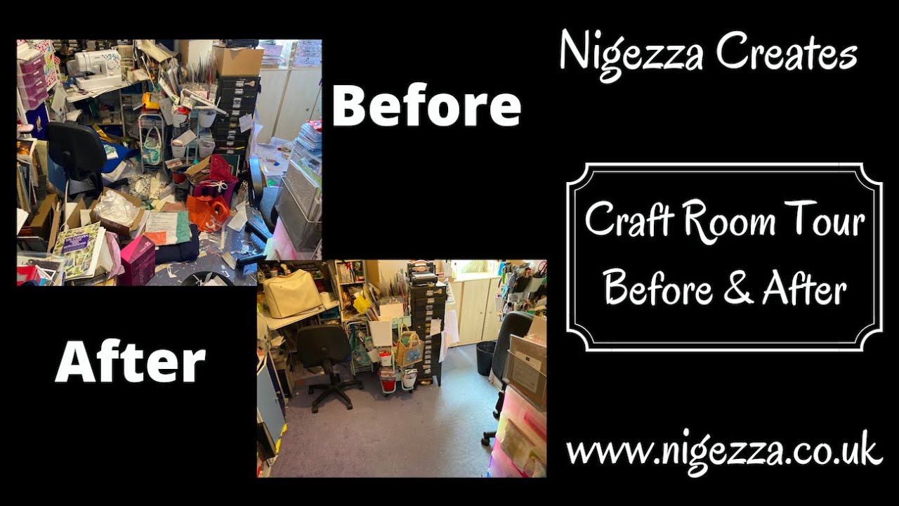 Craft Room Tour Before & After