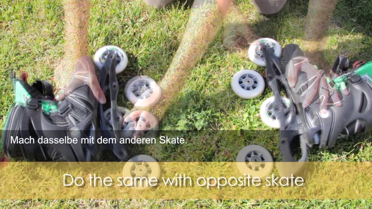 K2 Skates Wheel Rotation - German Subtitles