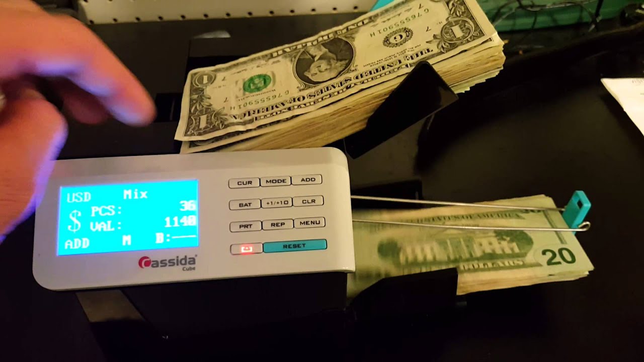 Returned cassida cube mixed bill counter